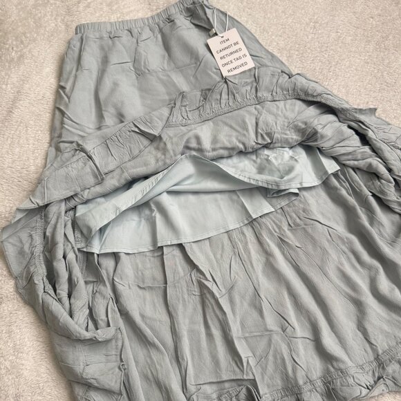 Joyfolie Alizee Light Blue High-Low Ruffle Maxi Skirt Size 7 girls new - Picture 6 of 10